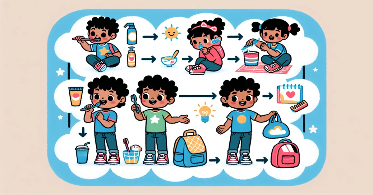 Rotinas Visuais: Como Imagens e Sequências Ajudam Crianças a Desenvolver Autonomia
