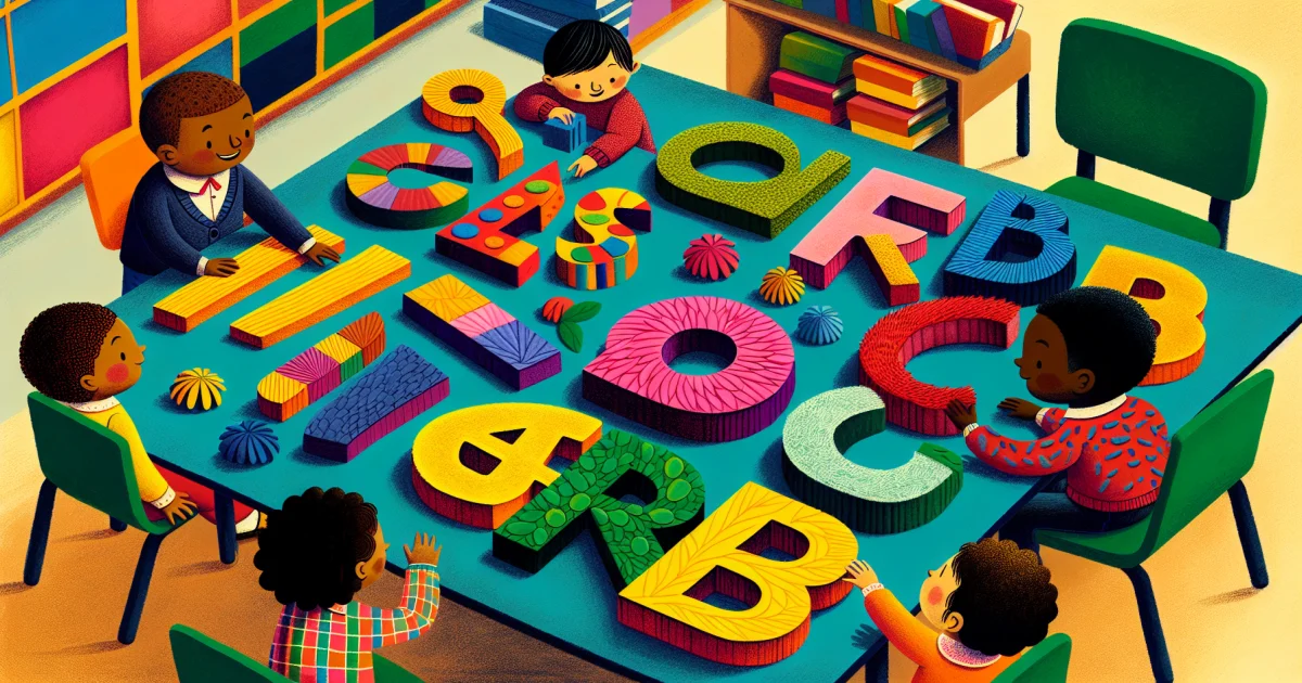 Alfabeto Tátil: Explorando Letras com Texturas para Fortalecer a Consciência Fonológica