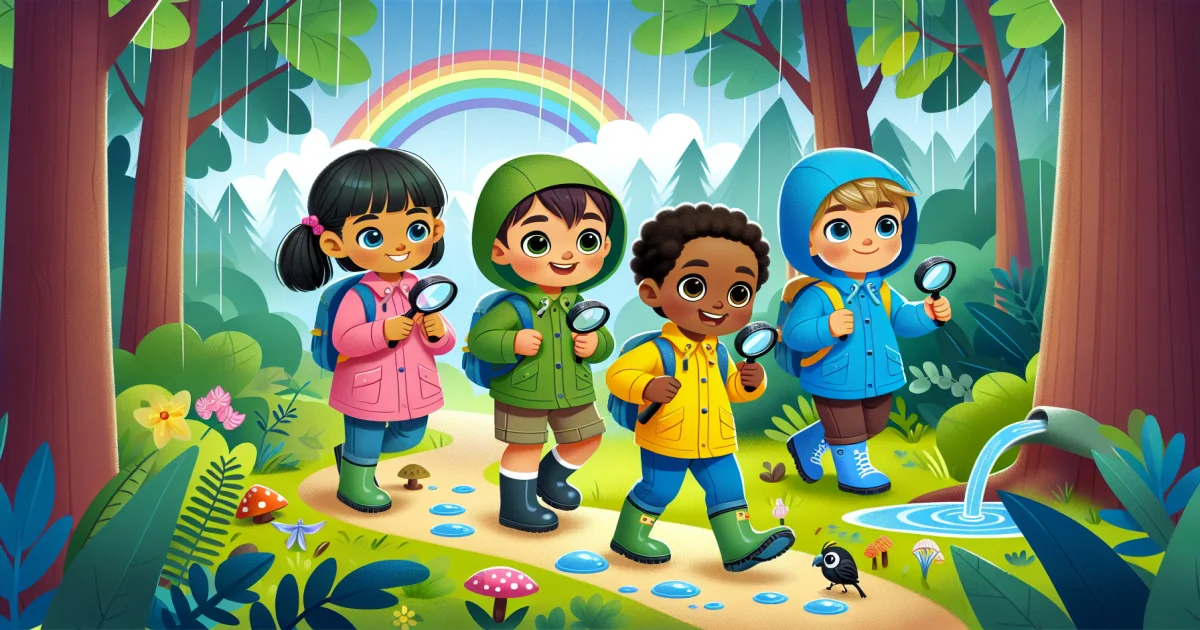 Trilhas de Aprendizado na Chuva: Explorando Fenômenos Naturais com os Pequenos