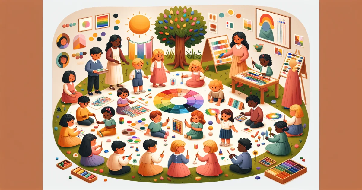 Linguagem das Cores: Método Montessori para Ensinar o Espectro Cromático