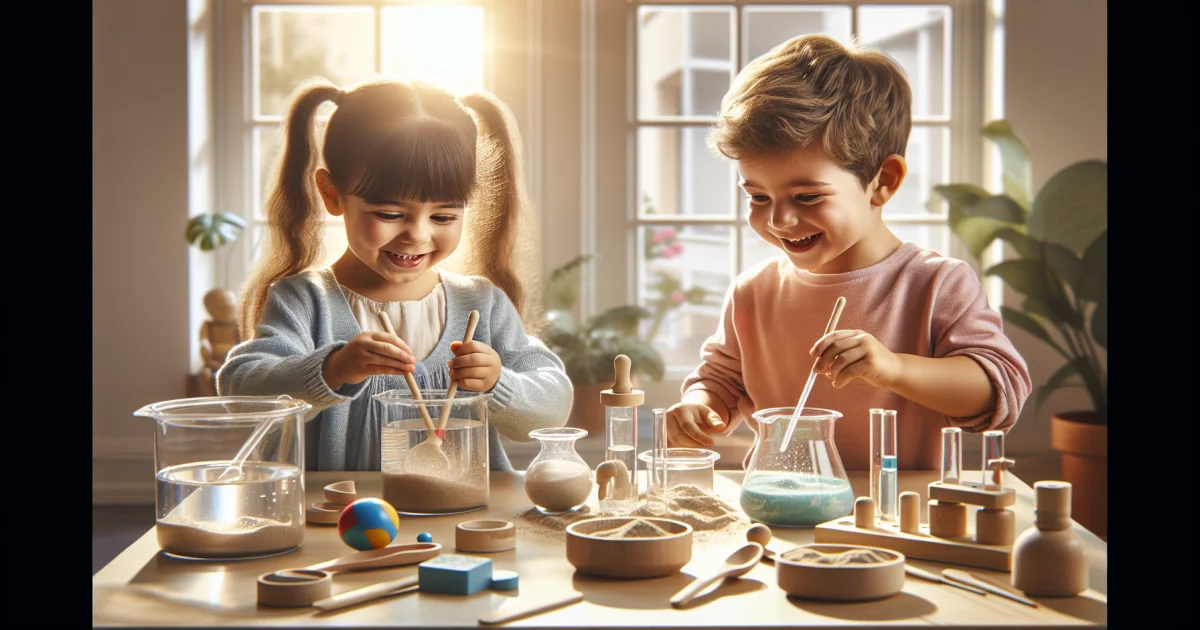 Aprendendo com Água e Areia: Mini Laboratórios Sensoriais para Descobertas Científicas