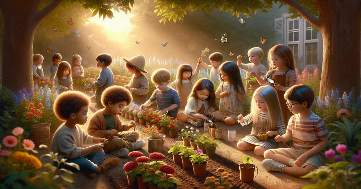 Jardinagem Infantil: Cultivando Conhecimento sobre Cores, Números e Ciência Natural