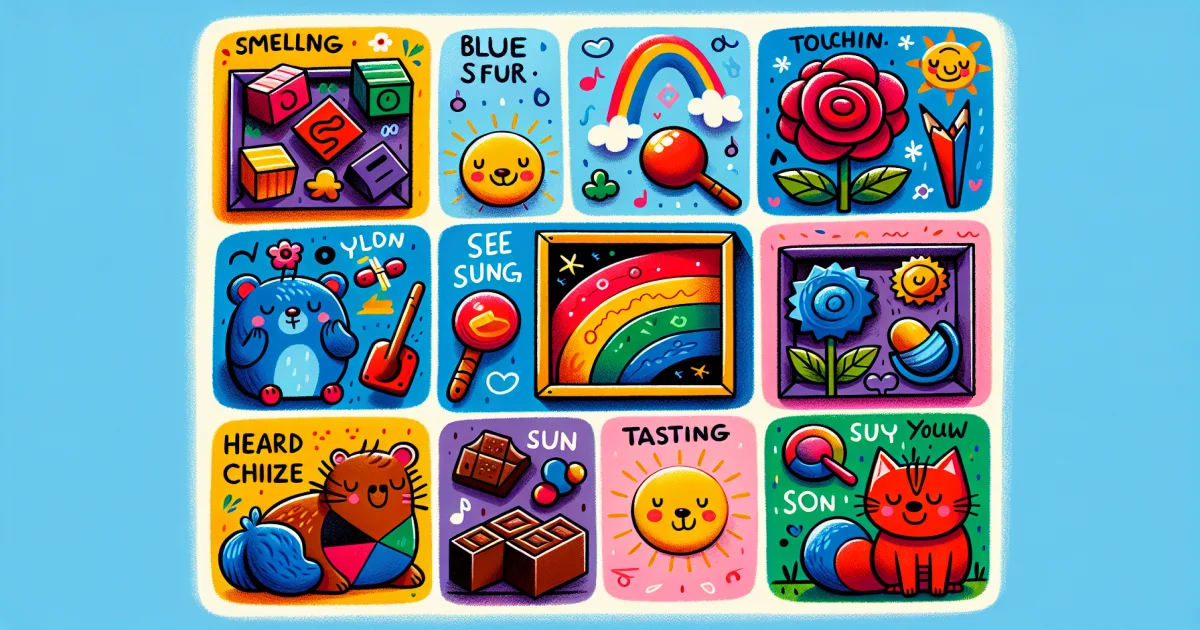 Caixas de Descoberta Sensorial: Explorando o Mundo das Cores com os Cinco Sentidos