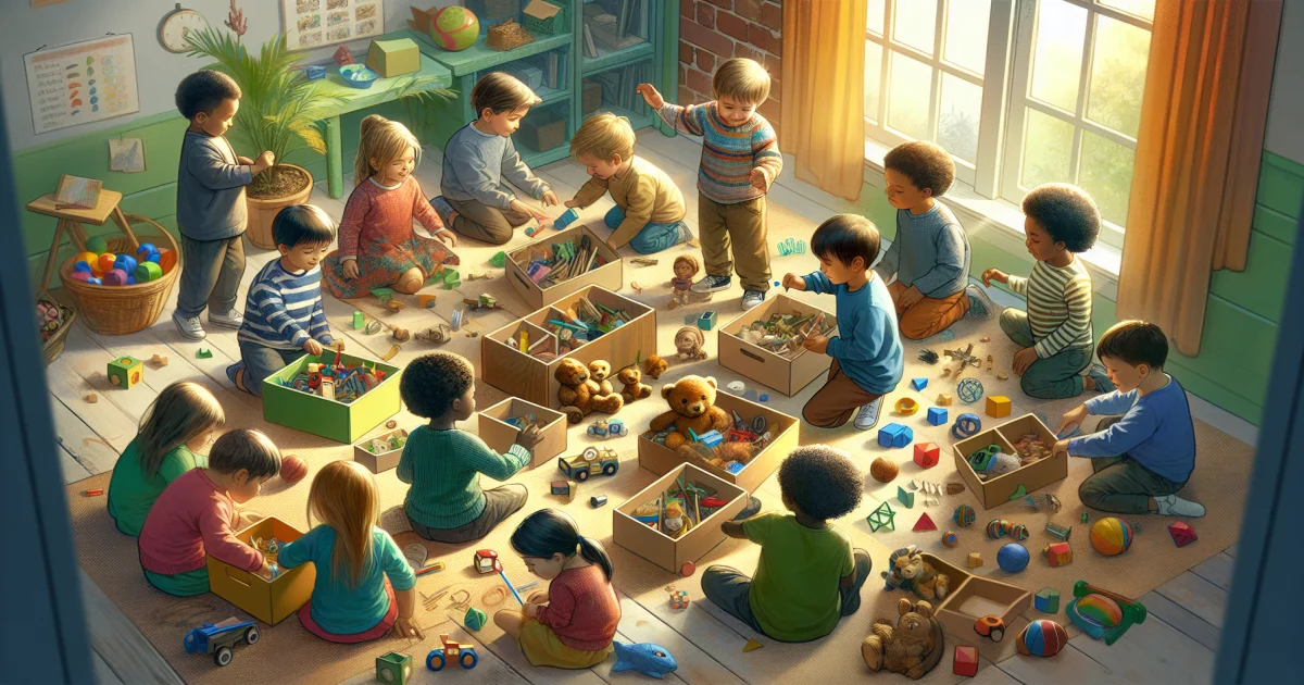 Aprendizado com Caixas de Classificação: Organizando o Mundo Infantil