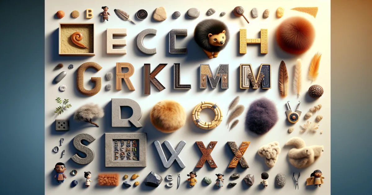 Universo Sensorial das Letras: Alfabetização Através de Texturas e Relevos