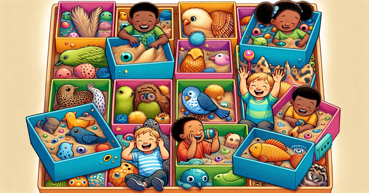 Caixas Sensoriais Temáticas: Uma Viagem Multissensorial pelo Mundo dos Animais
