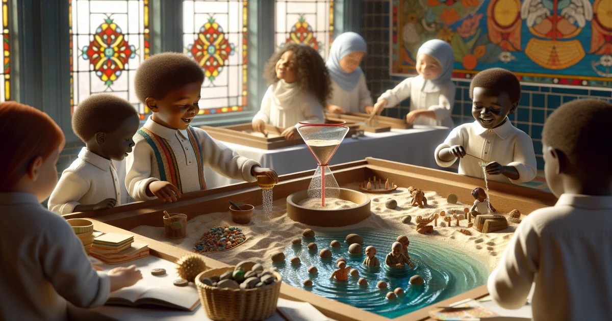 Mesas de Água e Areia: Laboratórios Sensoriais para Aprendizado Matemático e Vocabular