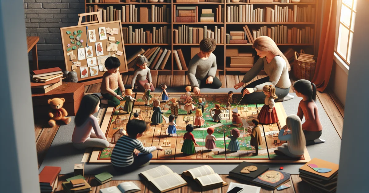 Quadro de Histórias Manipulável: Transformando Narrativas em Ferramentas de Alfabetização