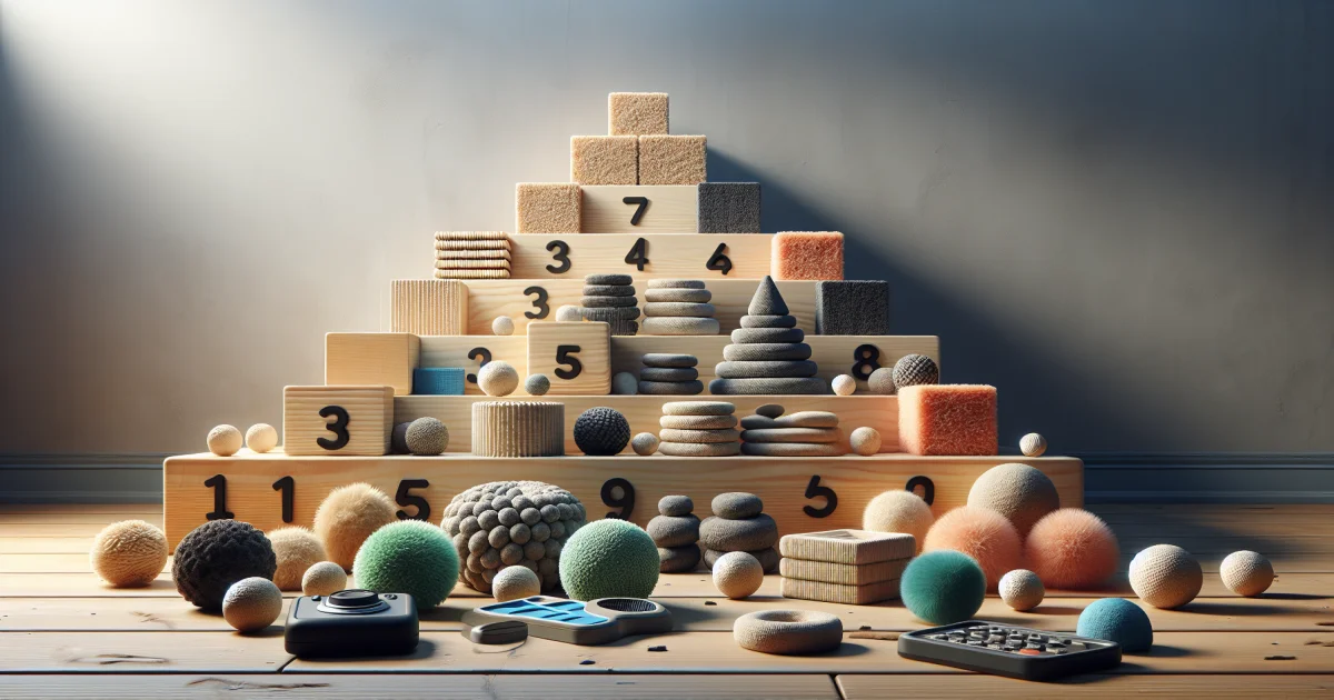 Escada Sensorial: Desenvolvendo Sequências Numéricas com Texturas Progressivas