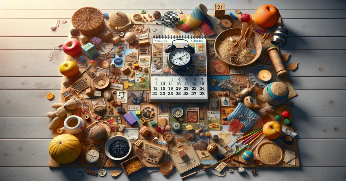 Calendário Sensorial Tematizado: Explorando Datas Comemorativas com Todos os Sentidos