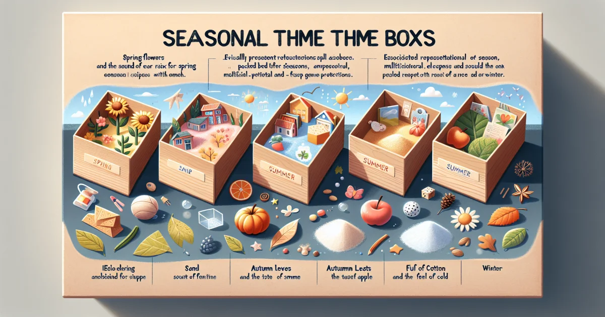 Caixas Temáticas Sazonais: Explorando as Estações do Ano com Atividades Multissensoriais