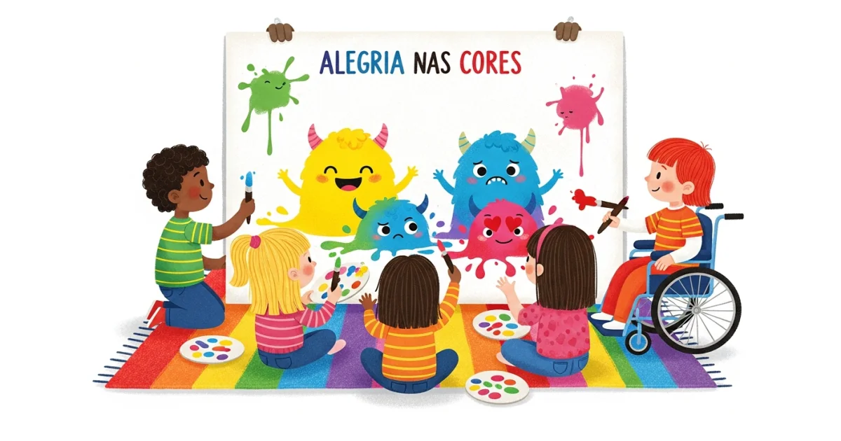 A Paleta das Emoções: Como Ensinar Cores e Sentimentos de Forma Integrada