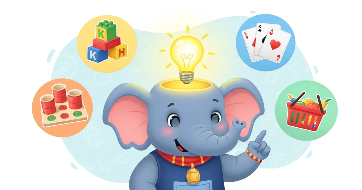 Memória de Elefante para Crianças: Um Desafio de 7 Dias Cheio de Brincadeiras