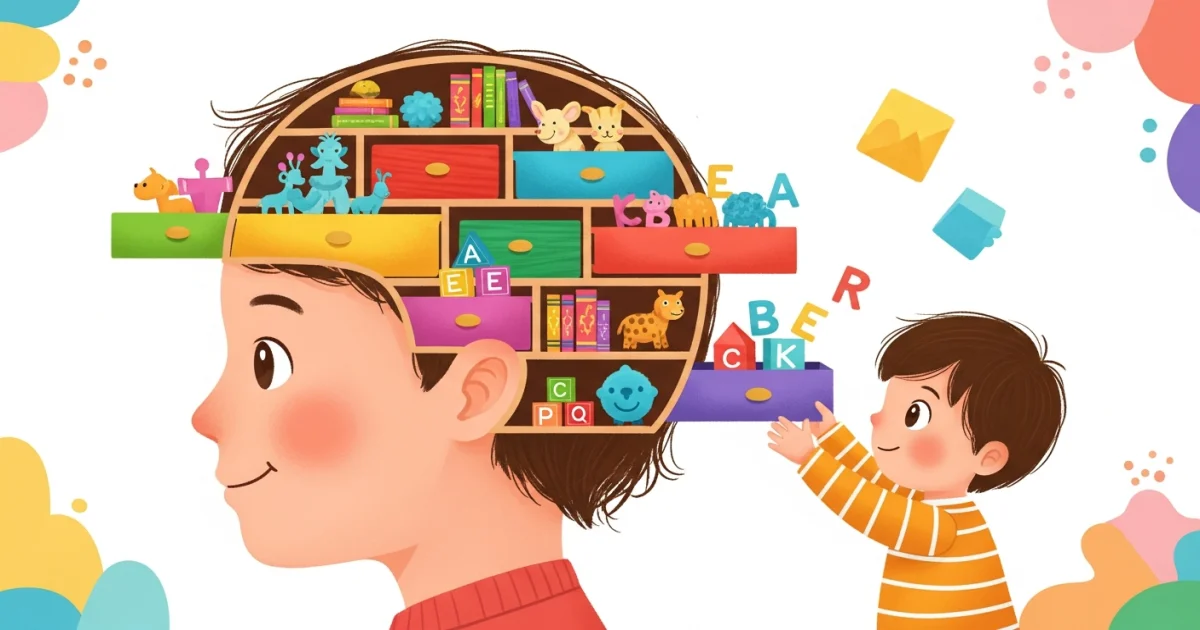 A Arquitetura da Mente: Como Ajudar Crianças a Construir 'Gavetinhas' Mentais para Organizar o Mundo