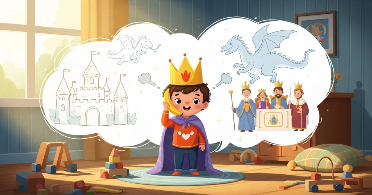 O Mapa da Imaginação: As 4 Fases do Jogo Simbólico e Como Nutrir o Gênio Criativo do seu Filho