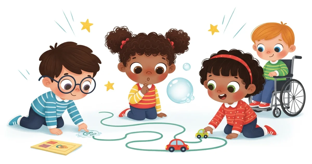 Super Olhos em Ação: 7 Brincadeiras para Desenvolver o Rastreamento Visual do seu Filho