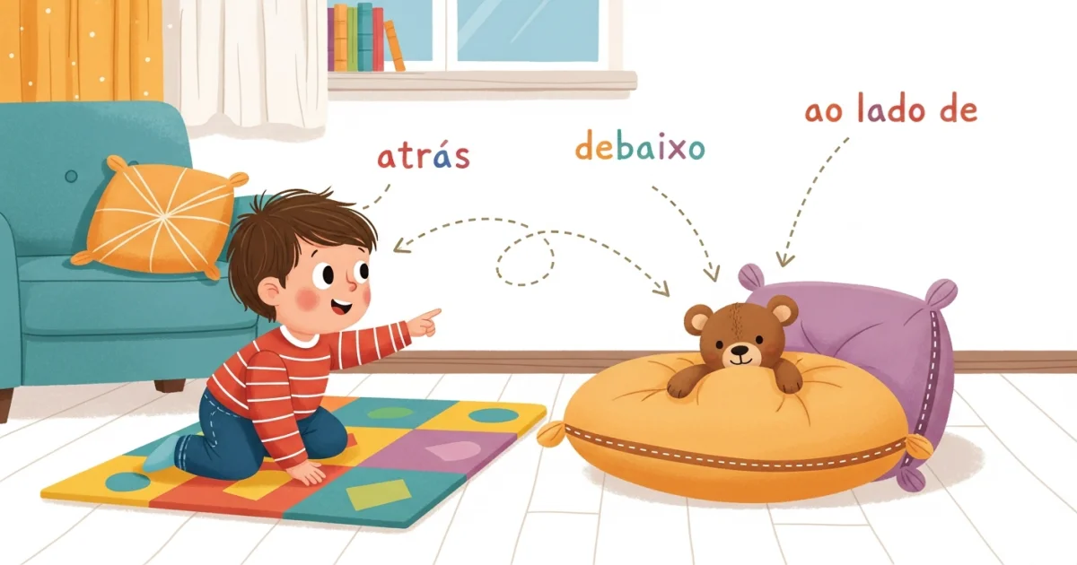 O Mapa Secreto das Palavras: Como Brincadeiras de 'Onde Está?' Turbinam o Vocabulário Infantil