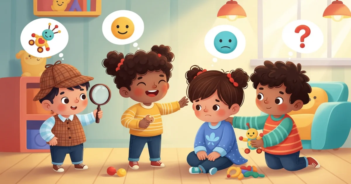 Pequenos Detetives Sociais: 5 Jogos Simples para Desenvolver a 'Leitura de Mentes' do Seu Filho